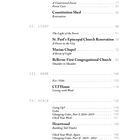 Inhaltsverzeichnis mit Kapiteln: FOREST, LIGHT, HOME, SCALE. Enthält Unterkapitel wie "Constitution Shed" und "Heartwood".