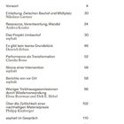 Inhalt mit Themen wie "Vorwort", "Ressource, Verantwortung, Wandel", "Umbau und Wiederverwendung zum Klimaschutz".