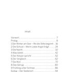 Inhaltsverzeichnis: Vorwort 7, Prolog 8, Kapitel mit Titeln über Winter, Schuld, Nacht, Körper, Vergleich, Wut, etc. bis Meditation.