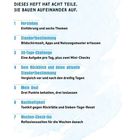 "Was dich erwartet: Dieses Heft hat acht Teile. 1. Verstehen, 2. Standortbestimmung, 3. 30-Tage-Challenge, bis 7. Wochen-Check-Ins."