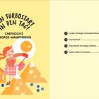 Ein fröhliches Mädchen gießt Milch über Käsestücke; daneben ein Spiegelei und Heidelbeeren. Links steht: "DEIN TURBOSTART IN DEN TAG! CHEFKOCH'S ZMORGE-MAMPFEREIEN". Rechts eine Inhaltsangabe mit vier Rezepttiteln und Seitenzahlen.