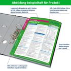 Abbildung zeigt eine laminierte Klappkarte: Grammatik Englisch von PONS. Enthält QR-Code und seitliche Lochung.