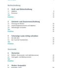 Inhalt: Abschnitte zur Rechtschreibung und Grammatik. Themen umfassen Groß- und Kleinschreibung, Getrennt- und Zusammenschreibung.