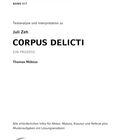 "Königs Erläuterungen Band 317: Textanalyse und Interpretation zu Juli Zeh, Corpus Delicti, Ein Prozess" steht oben.  
Logo: Bange Verlag.