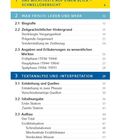 Inhaltsverzeichnis mit Themen zu Max Frisch: Schnellübersicht, Biografie, Textanalyse, Zeitgeschichte, Aufbau.