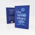"Die blaue Blume. Gedichte der Romantik. Reclam." Vorderseite mit blauer Blume, Rückseite Novalis-Zitat.