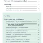 Inhalt: Vorwort, Einleitung, 1. Teil mit Erfahrungen und Erzählungen verschiedener Autoren. Seitenzahlen sind angegeben.