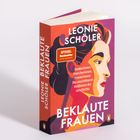 Leonie Schölers Buch "Beklaute Frauen" zeigt eine bunte Illustration einer Frau im Profil.