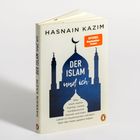 „DER ISLAM und ich“ von Hasnain Kazim, blaue Moschee-Silhouette, „SPIEGEL Bestseller-Autor“-Aufkleber.