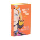 „DONNERSONNTAGE“, „ROMAN“, „MARIE MOLSBERG“: Ein Buch mit bunter Illustration einer Frau im Pop-Art-Stil.