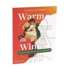 „Warm in Winter: Malstunden für die kalte Jahreszeit“ steht in großen Buchstaben vor einem gemalten Paar im Winter.