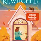 Text: "Ihr bleiben dreißig Tage, um ihre Magie wiederzuerwecken." Illustration: Frau liest am Fenster, Katze auf dem Dach.