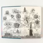 Illustration von Blumen mit Bezeichnungen wie "Narzisse", "Butterblume", "St. Paul's-Kathedrale", "Der Shard".