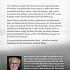 Ehrlich glauben – auch in der Krise. Vor 45 Jahren wagte Peter Strauch etwas Ungewöhnliches.