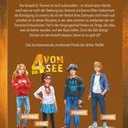 "Das Erbe der Seeburg" zeigt vier Jugendliche: Antonia, Emma, Franky, Jaron. Spannung, Freundschaft und Abenteuer.