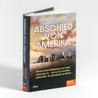 "Abschied von Amerika" von Marc Pitzke. Skyline bei Sonnenuntergang, Wolken dramatisch am Himmel.