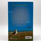 „Ewig jung und tot in Fredenbüll. Beim Picknick macht Althippie Bounty einen Fund.“ Illustration: Möwen am Strand, Flugzeug.