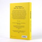 Mehr Stimmen. Mehr Mut. Mehr Lust. Gelbes Buch mit Text über mutige, intime weibliche Erlebnisse.