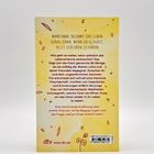 Rückseite eines Buches mit gelbem Hintergrund. Oben steht: "MANCHMAL BEGINNT DAS LEBEN GENAU DANN, WENN DU GLAUBST, ALLES VERLOREN ZU HABEN". Darunter ist eine Buchbeschreibung über Neuanfänge und Freundschaft. Unten links Buchverlag-Logo, unten rechts Barcode.