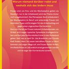 Menopause im Job – ein Buch über die Wechseljahre im Beruf. Hintergrund in Rosa- und Gelbtönen, moderner Stil.