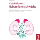 Text: "Naturheilpraxis: Nebennierenschwäche". Illustration zweier Nieren mit grünen Pflanzen dazwischen. Links der Name "Diana Klein".