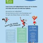 BÜCHERHELDEN 2. Klasse. Lesen lernen mit Fußballrätseln! Schritt für Schritt zum Leseprofi. Illustrationen von kickenden Kindern.