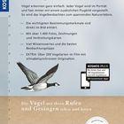 Titel: "Mit dem Standardwerk 346 Vögel sicher bestimmen". Illustration: Fliegender Vogel, KOSMOS Logo.