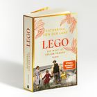 Ein Buchcover mit "Katharina von der Lane, LEGO, Die Welt ist voller Träume", darunter ein Spaziergang an der Küste.