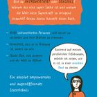 Text in der Mitte beschreibt, warum Introvertiertsein eine Superkraft ist. Illustration: Person mit Brille und Sprechblase.