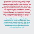 Text in Rot: Liebe, Konflikte und Dankbarkeit... Text in Blau: *Unsere Väter* ist eine ungewöhnliche Liebeserklärung... Web-Adresse in Rot: hanser-literaturverlage.de