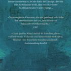 Text über Elisabeth, die als Ärztin arbeitet und ein Geheimnis kennt, sowie Lob von ORF und Buchhandlung Reuffel. Hintergrund in Blau.