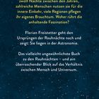 Text über die mystische Zeit der Rauhnächte und Florian Freistetters Buch. Hintergrund zeigt silberne Baumspitzen.