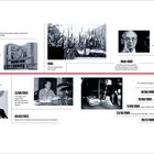 Chronologie von 1945 bis 1990 mit Ereignissen in Ungarn, wie dem ungarischen Aufstand 1956 und freien Wahlen 1990, begleitet von Fotos.