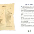 Inhalt: Themen von "Gaia und Uranos" bis "Das 'Who is who' der griechischen Sagenwelt" mit Seitenzahlen. Links Text zum Thema.