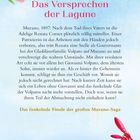 „Das Versprechen der Lagune“ steht oben. Unten: „Das funkelnde Finale der großen Murano-Saga“. Links und rechts sind rote Blumen.