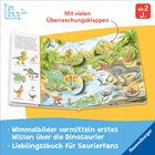 Mit vielen Überraschungsklappen. Wimmelbilder über Dinosaurier als Lieblingsbuch für Saurierfans. Ab 2 Jahren.