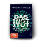 "DAS INSTITUT. Im Schatten der Wissenschaft. Spiegel Bestseller-Autor. Thriller." Illustration eines Virus im Hintergrund.