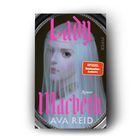 „Lady Macbeth“, Roman von Ava Reid, SPIEGEL Bestseller-Autorin. Frau mit blassem Gesicht und Schleier, kunstvollen Stil.
