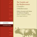 Titel und Text über Vandalen und Mittelmeer. Links roter Streifen mit „ROMA AETERNA“. Graues Bild: Romulus, Remus, Wölfin.