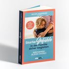 „Stress im Familienalltag auflösen“ steht groß oben. Darunter Beschreibung zum Thema emotionaler Stress und Lösungen.