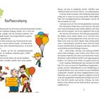 Text: Kaufhauscamping, "Herzlichen Glückwunsch! Sie sind unser einhunderttausendster Kunde!"

Illustration: Ein älterer Mann hält ein 100.000 Poster. Kinder mit Luftballons und ein Fotograf.
