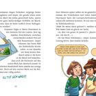 Texte lauten: „ES TUT SICH WAS!!!“, „Vorgestern waren es nur zwei...“, „Sie meinen ... Popsis Baby schlüpft?“ Illustration: Zwei Kinder unterhalten sich.