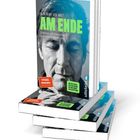 Buchtitel: "AM ENDE". Autor: Jean-Remy von Matt. Text: "Das beste Buch, das von Anfang bis Ende nie schlechter wird". Cover: Gesicht eines Mannes.