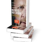 Gewinnen, Verlieren, Neu beginnen. Boris Becker Inside. SPIEGEL Bestseller. Nahaufnahme eines Gesichts auf Buchcover.