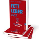 Rotes Buchcover mit blauer und weißer Schrift: "Fett Leber weg. Die 10-Minuten-Routine" von Prof. Dr. Ali Canbay.