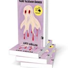 "Nominiert 2026 deutscher buch preis", "YADE YASEMIN ÖNDER", "ANTI MÜLLER". Ein geisterähnliches Wesen mit roten Tränen.
