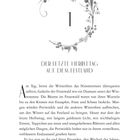Titel: "Der letzte Herbsttag auf dem Festland". Nummer: 1 in floraler Verzierung. Text beschreibt herbstliche Szene. Seite 9.