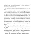 Seite 9. Kapitel beginnt mit "Ich habe Hugh Henry Van Boren nicht umgebracht." Mums Meinung, Schreibprozess und Drohung erwähnt.
