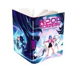 Text: "Mina Finch. K-Pop Academy. Tanz der Dämonen." Farbige Anime-Figuren in dynamischer Pose auf einem Buchcover.