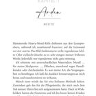 Kapitel 1: Arden, Heute. Illustration eines Zweigs mit Blättern. Text über Kunst und persönliche Verarbeitung. Seite 20.